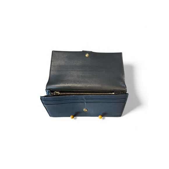 Chloe Navy Leather Long Wallet - Picture 2 of 7